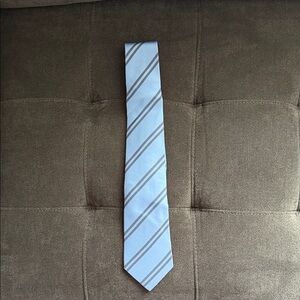 Blue silk Hermes tie